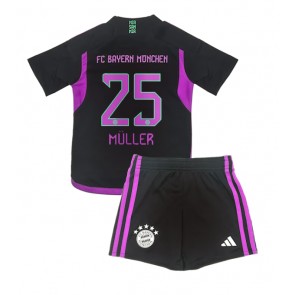 Bayern Munich Thomas Muller #25 Gostujuci Dres za Dječji 2023-24 Kratak Rukavima (+ kratke hlače)